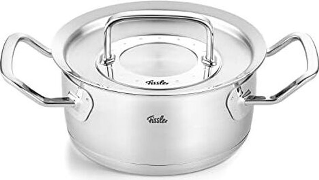 Fissler Original-Profi Collection / Braten-Topf (Ø 24 cm, 4,6 Liter) Edelstahl-Kochtopf, Bräter mit Metall-Deckel - Induktion