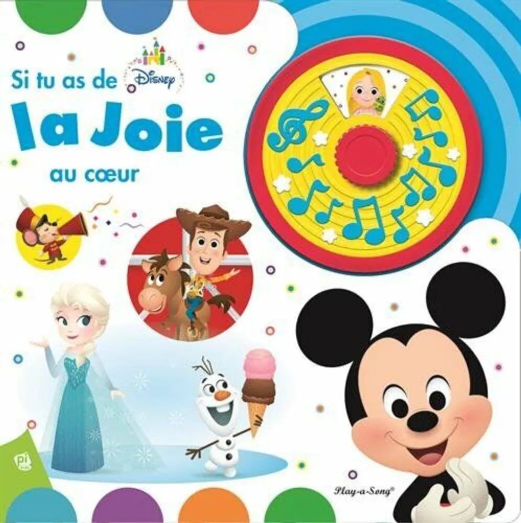 Livre sonore incassable Disney Baby Si tu as de la joie au cœur éveil