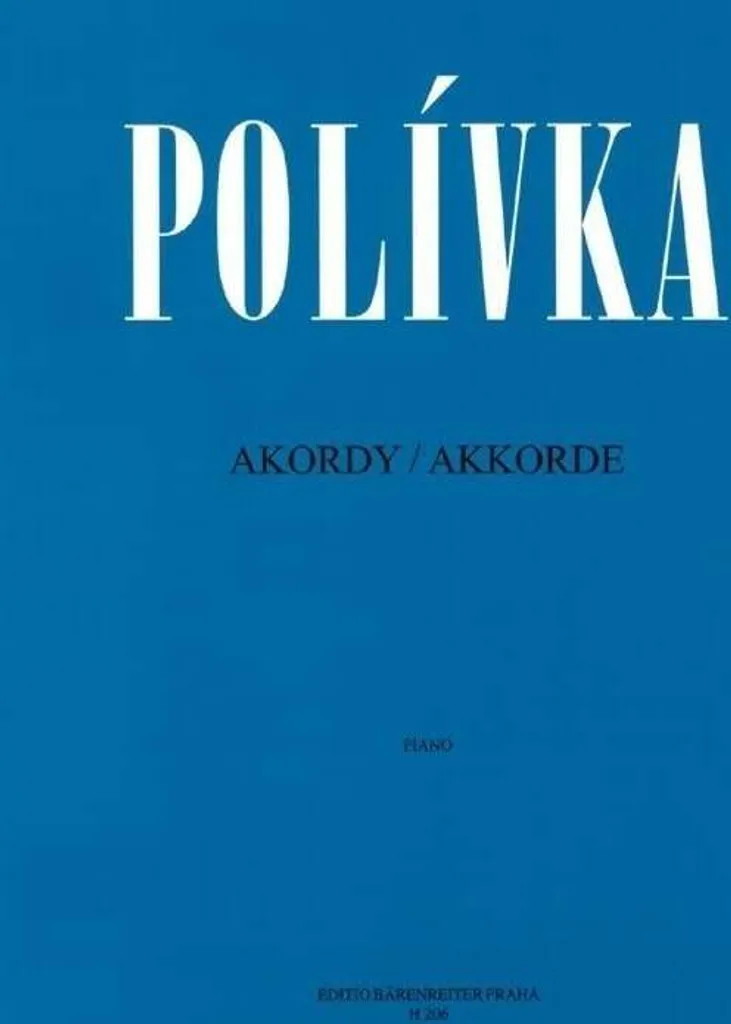 Livre de partitions Vladimír Polívka Akordy Nuty pour des accords parfaits