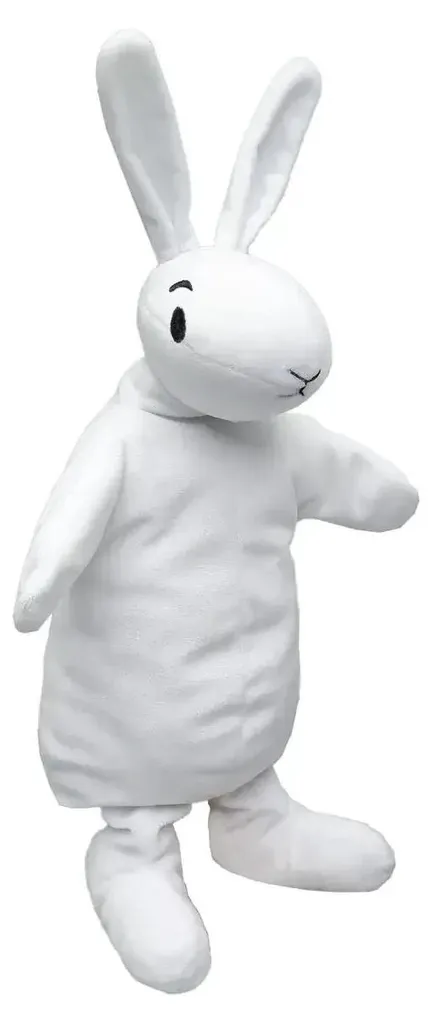 Peluche Bob le Lapin 42cm Marionnette Moelleuse et Interactive