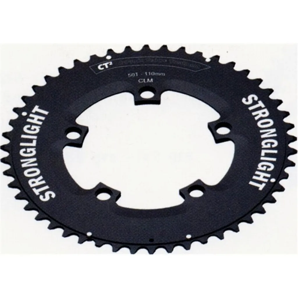 Plateau triathlon Stronglight 110 mm 54Z noir pour contre-la-montre