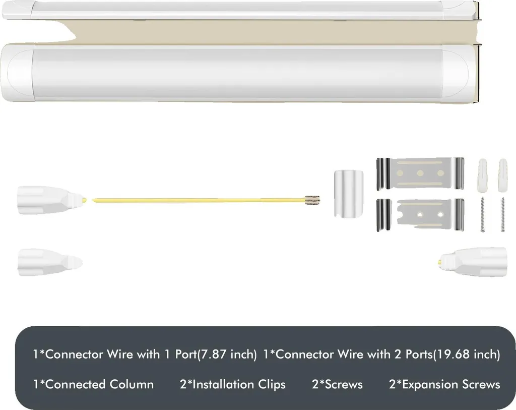 Luce LED a Battuta 60CM 20W | Reglette Sottopensile 4500K Professionale
