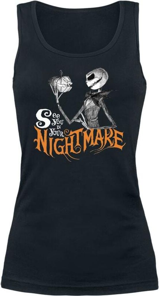 The Nightmare Before Christmas Top Damen See You In Your Nightmare schwarz S