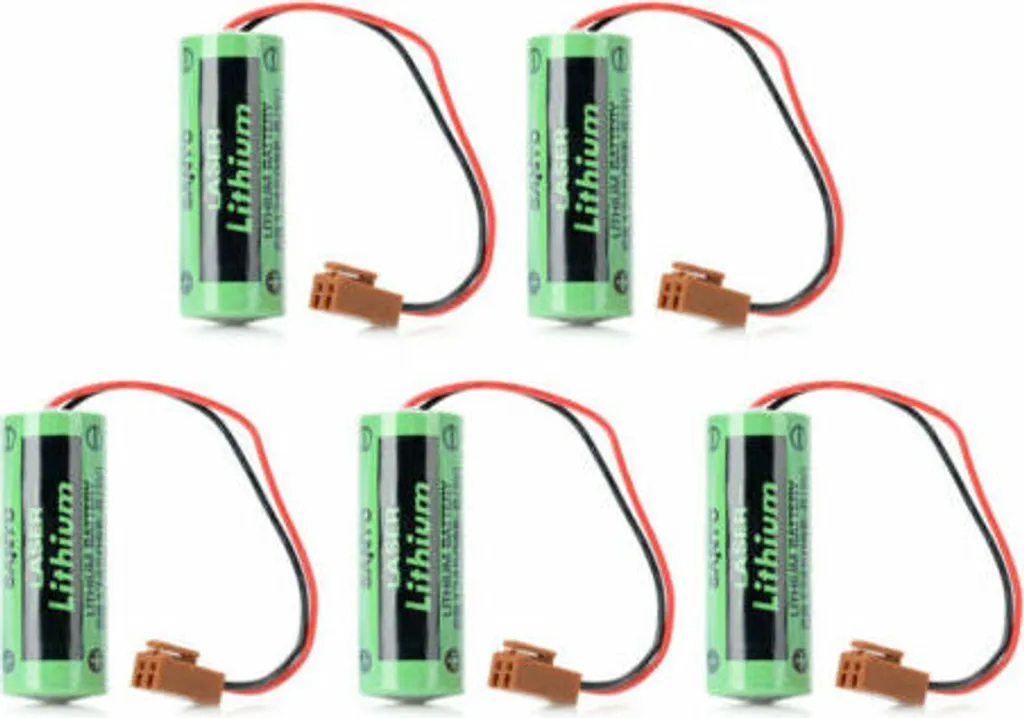 Pile CR17450SE-R 3V 2500mAh haute capacité avec connecteur - 5pcs