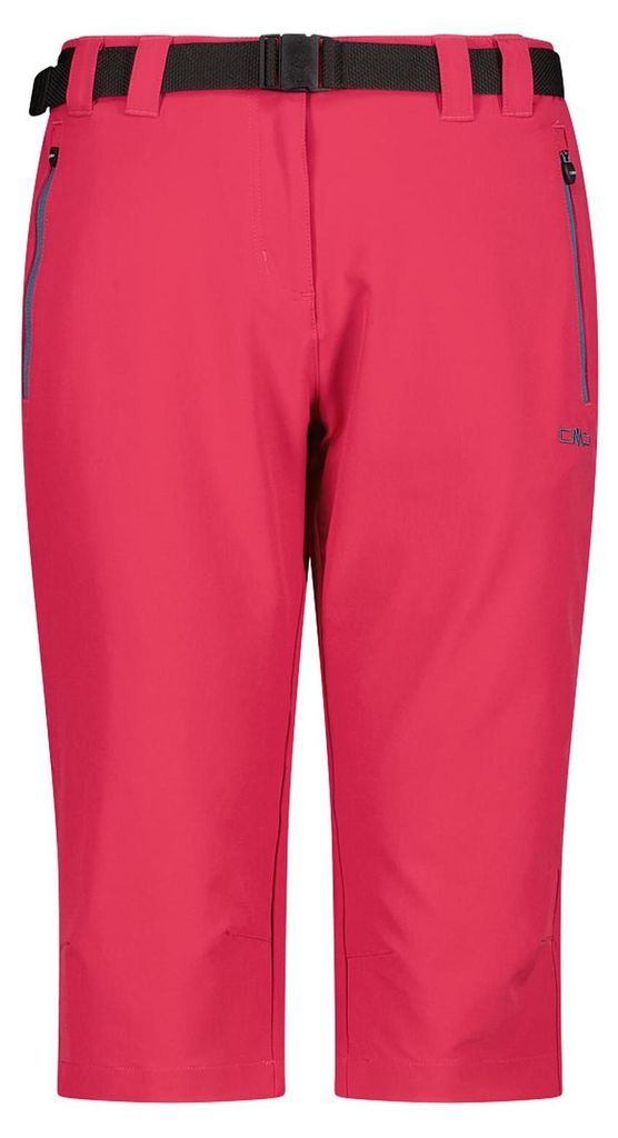 CMP Damen Capri Trekking Hose mit Gürtel und Dry Function pink 42