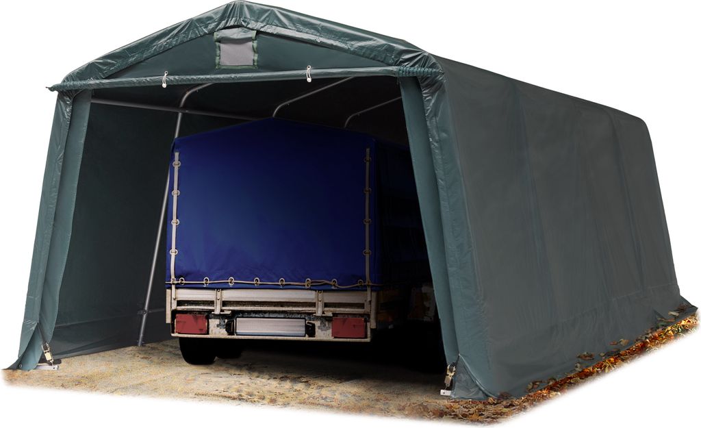 Zeltgarage ca. 3,3 x 6,2 m PREMIUM Carport PE 600 N Plane Produktbild 