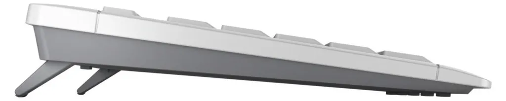 CHERRY Stream Desktop Set Blanc Clavier Souris Sans Fil Layout Allemand