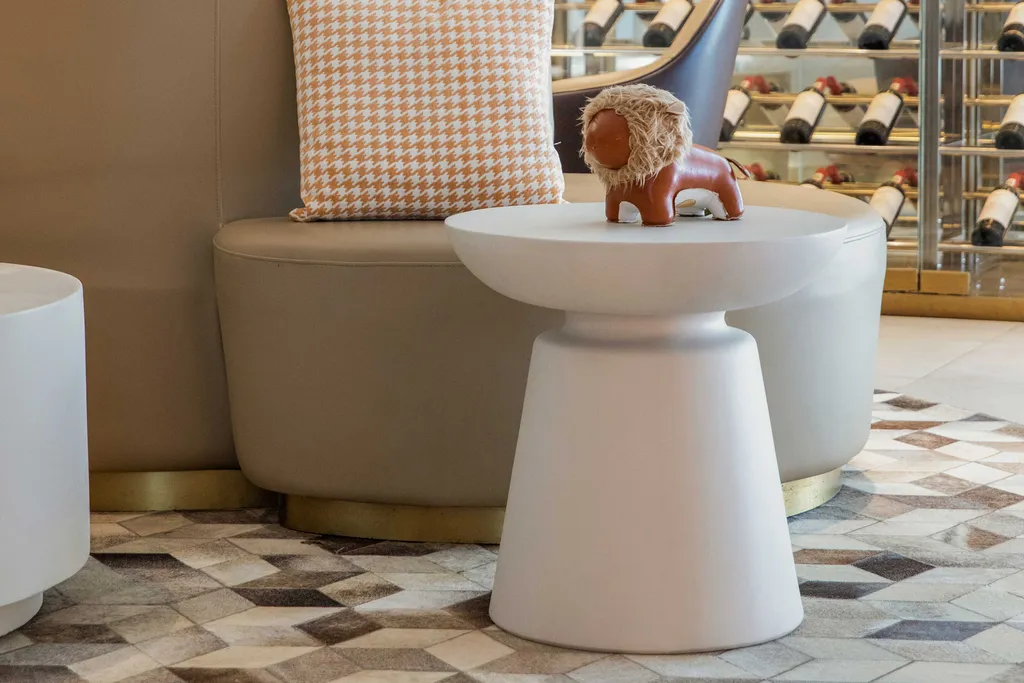 Bout de canapé en béton KYLIX : Table basse carrée au design industriel - 2