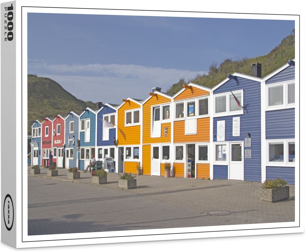 raxxa Premium-Puzzle "Bunte Häuser auf Helgoland", 1000 Teile