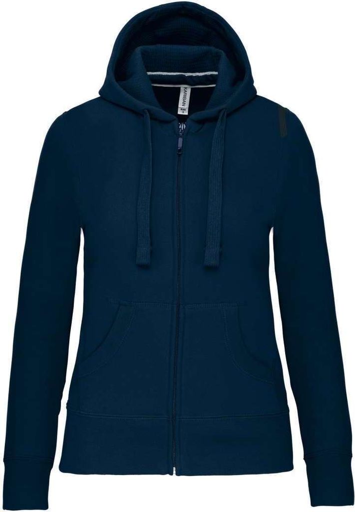 Kariban Uni Sweatjacke Kapuzenjacke Kapuzenpullover Strickjacke, Größe:2XL, Farbe:Navy Blau