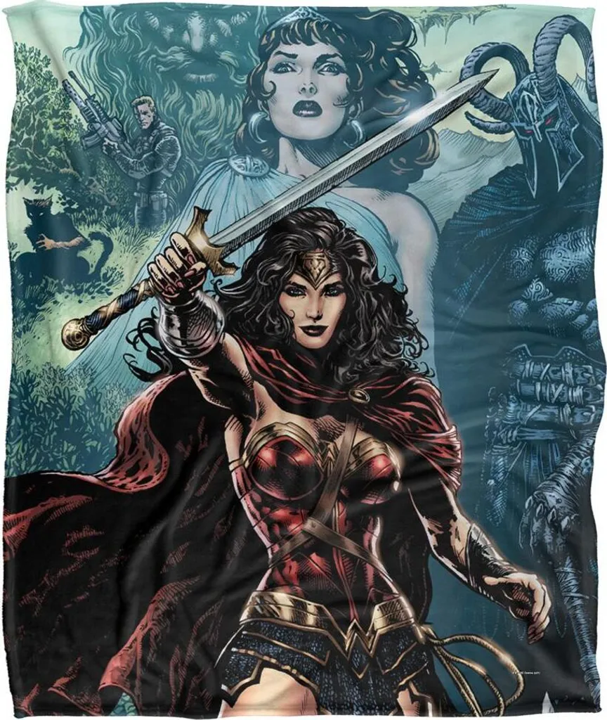 Couverture Wonder Woman Idéale pour Soirée Cinéma Sword In Hand TV19318