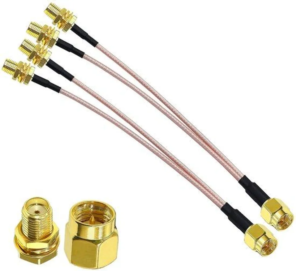 Doubleur SMA pour Antenne Routeur 4G LTE - Câble Coaxial en V 15 cm