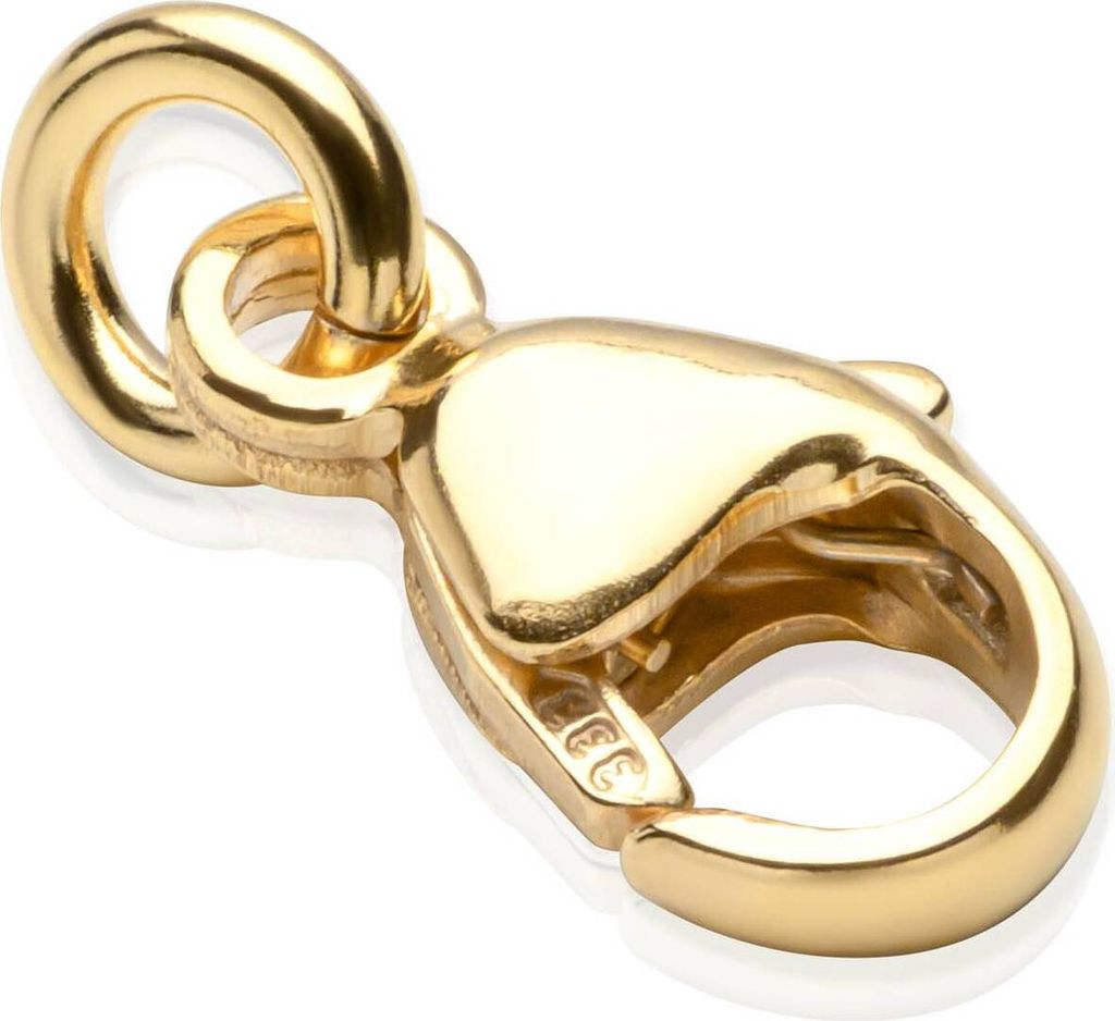 1 x Karabiner Verschluss 6,8x4,5mm 333 Gelbgold Ersatzverschluss für Goldketten