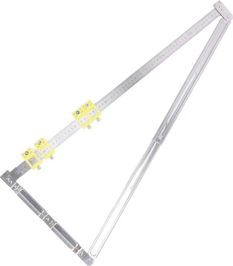 Guide de mesure extensible 2 en 1 avec connecteur intégré pour bois - 7