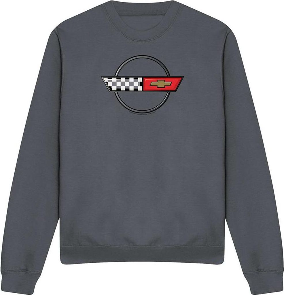 Chevrolet - "4Th Gen Vette" Sweatshirt für Herren/Damen Uni TV21074 (M) (Holzkohle)