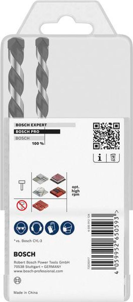 PRO HEX-5 Bohrer-Set, 4x100, 5x100, 6x100, 8x150, 10x150 mm, 5-tlg.