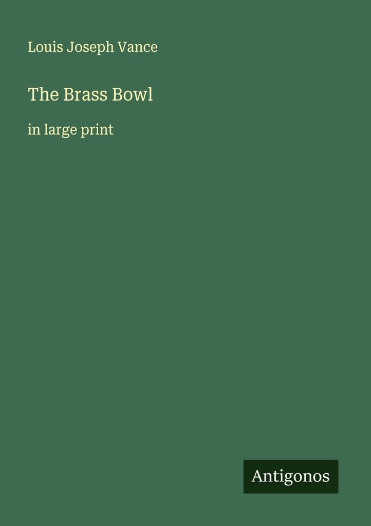 The Brass Bowl