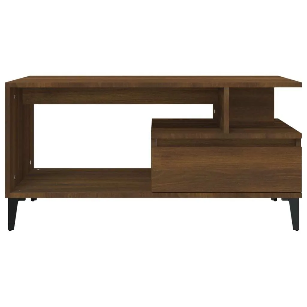 Tavolino Salotto Rovere Marrone 60x44,5x45 Cm – Piano Sollevabile E Scomparto Nascosto, Design Moderno