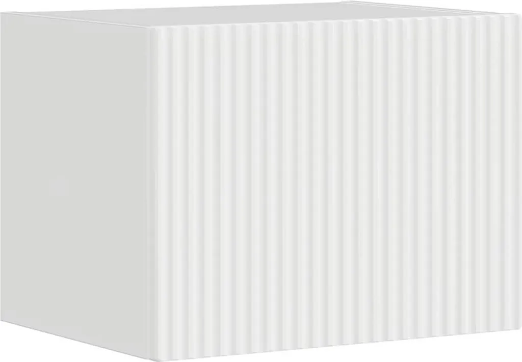 Mobile TV a Parete 60cm vidaXL Bianco Lucido - Arredo Living Minimal