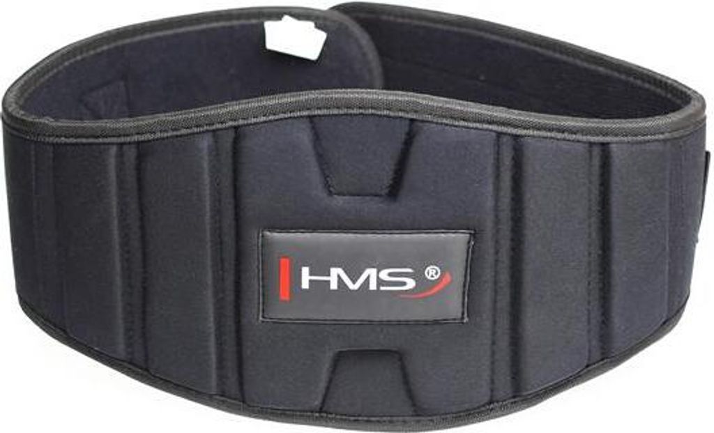HMS - Trainingsgürtel, Logo, Neopren PP13190 (S) (Schwarz)