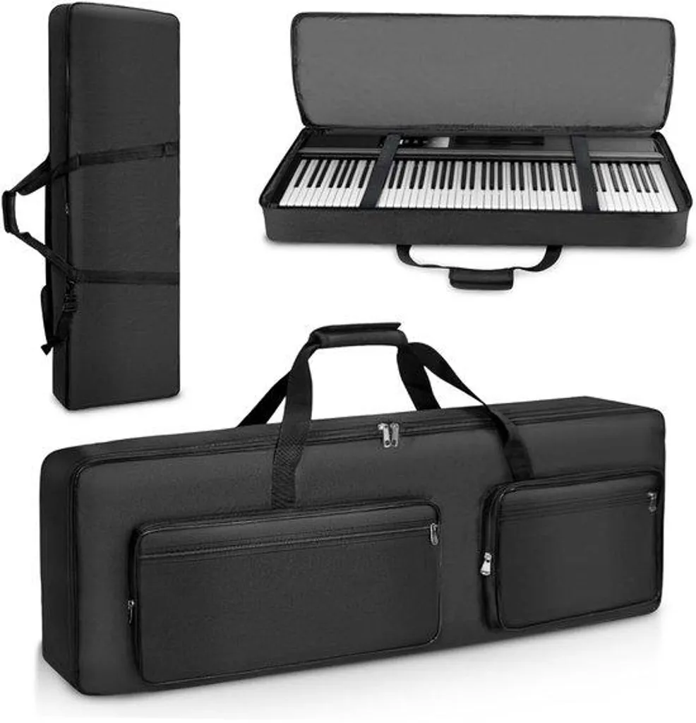 Protection Piano Portable 137x18x37 cm Noir - Anti-Poussière Durable