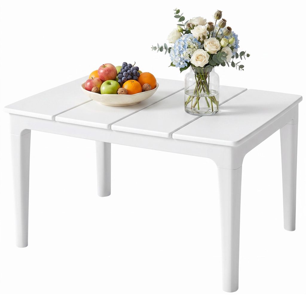 Outsunny Beistelltisch 70 x 53cm wetterfest Gartentisch aus Produktbild 