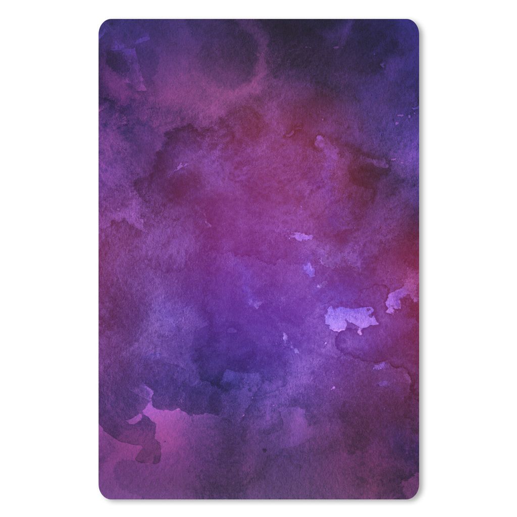 MuchoWow Mauspad Mousepad Aquarell - Abstrakt - Lila 18x27 cm - Mousepads - Maus Mat - Pad - Mausunterlage
