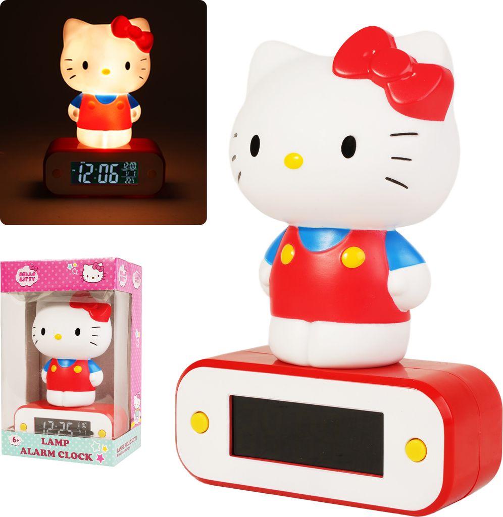 Hello Kitty Wecker mit Leuchtfunktion Hello Kitty 17 cm Produktbild 