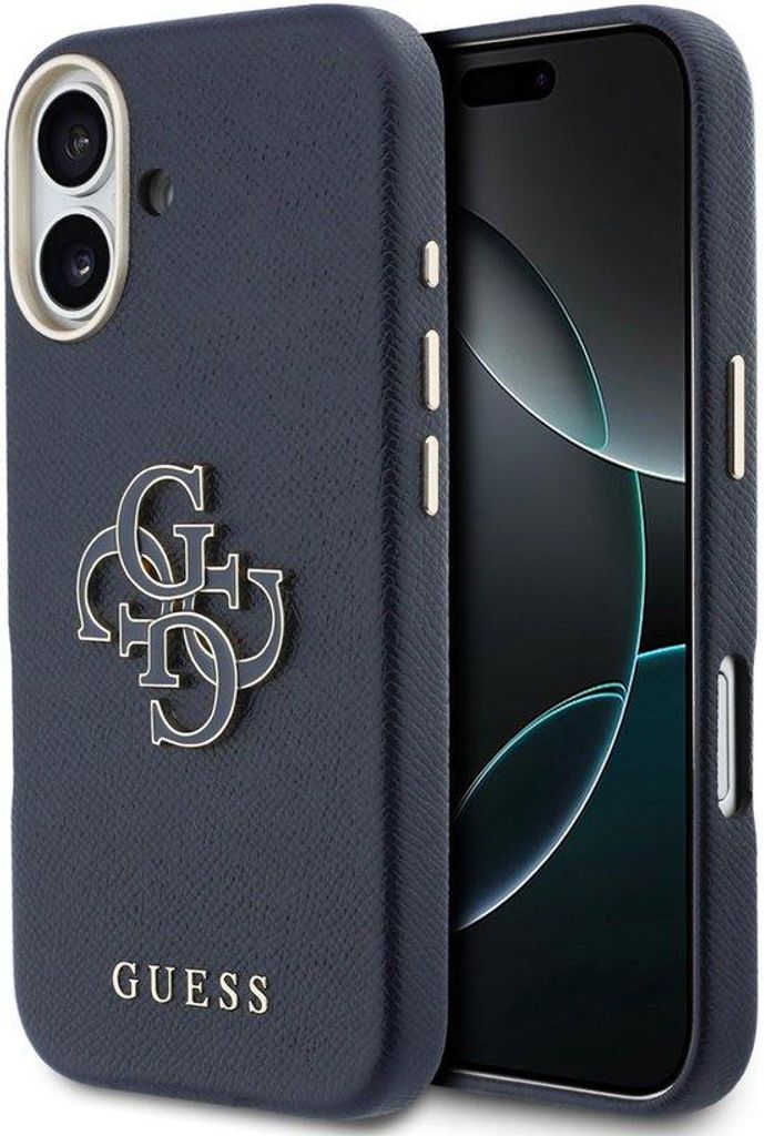 Guess telefoonhoesje voor iPhone 17 - MagSafe geschikt - Blauw