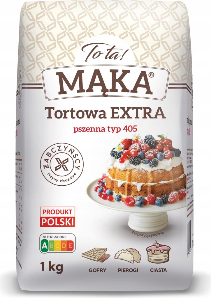 Extra Weizen-Kuchenmehl Typ 405 1kg - Tota Produktbild 