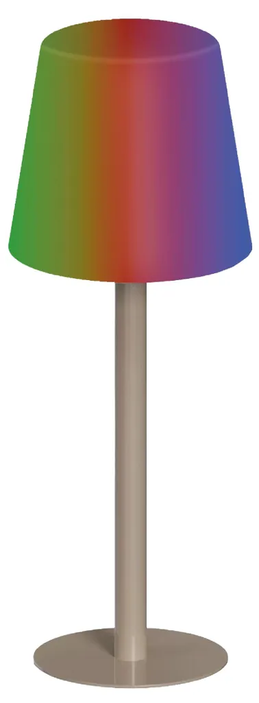 Lampe LED rechargeable sans fil grise pour supprimer les câbles gênants