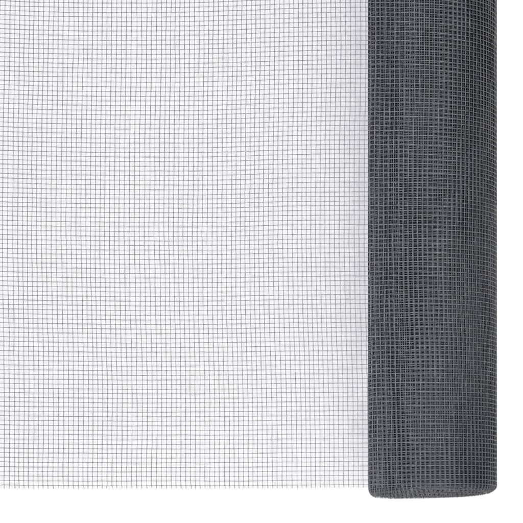 vidaXL Moustiquaire en fibre de verre 100x1000 cm Gris Image du produit 
