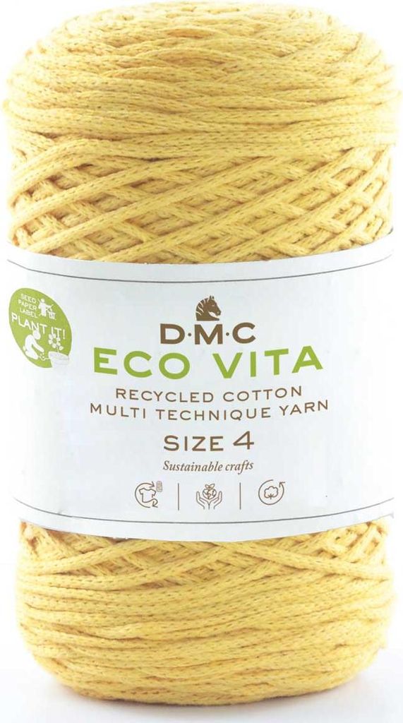 DMC Eco Vita-4 - filo di cotone riciclato a trama spessa, Immagine del prodotto 