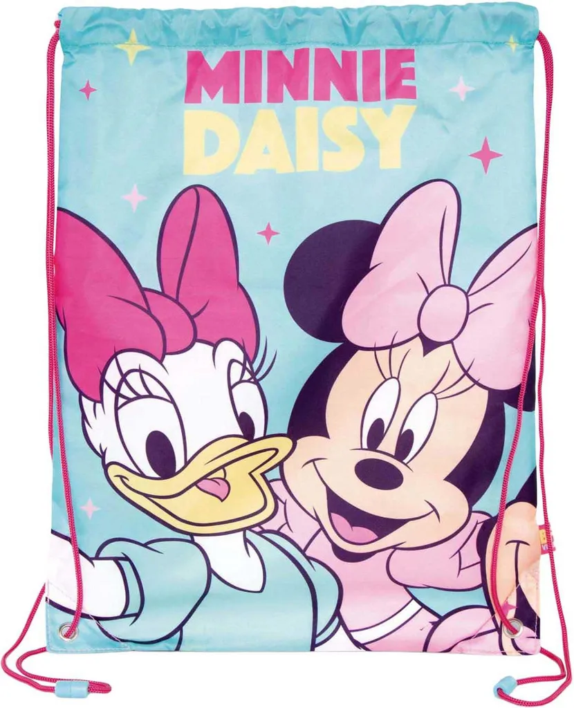 Disney Borsa Palestra Minnie Mouse Blu - Idea Regalo 33x44 cm