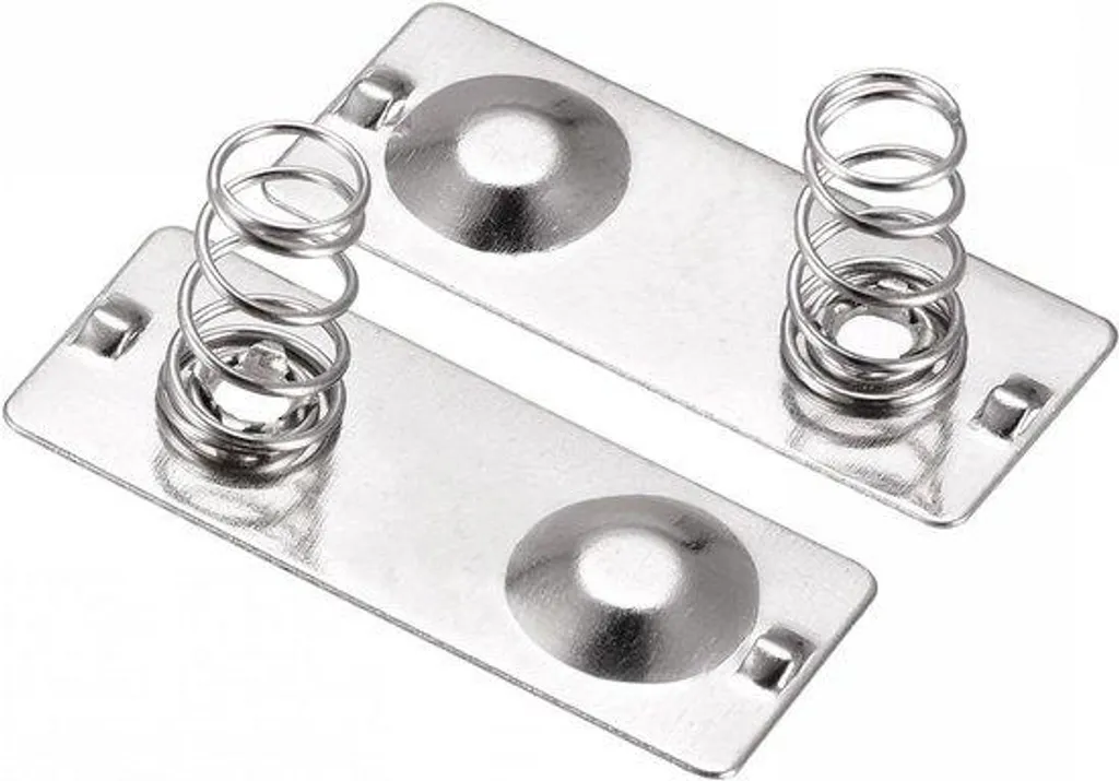 Allecto 20 connecteurs d'alimentation AA nickelés contact 27 x 11 mm