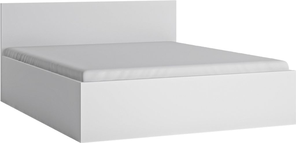 Bett Doppelbett 160 cm mit aufklappbarem Lattenrost in weiß FORTALEZA-129, B/H/T ca. 166,6/85,3/206,2 cm