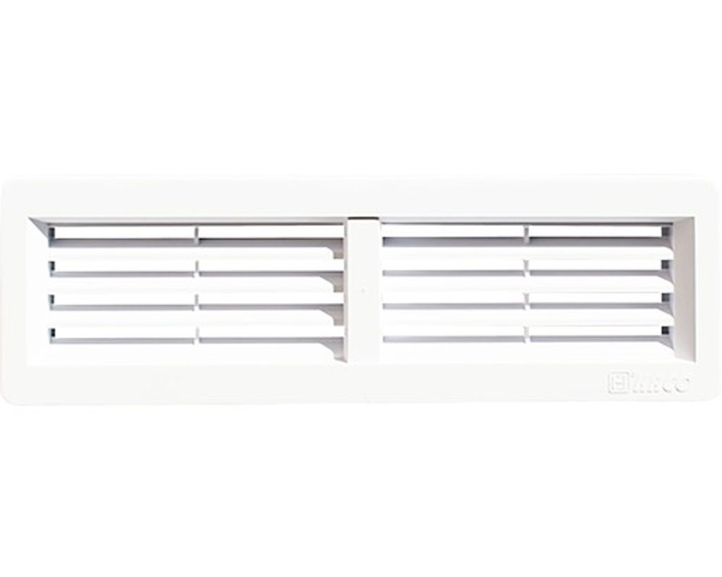 Vetracia mriežka HACO VM B 220x55 mm plastová biela Obrázok produktu 