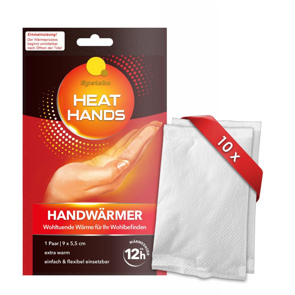 1.02 Scaldamani Heat Hands - 10 paia, ciascuno 9 x 5,5 cm - Immagine del prodotto 