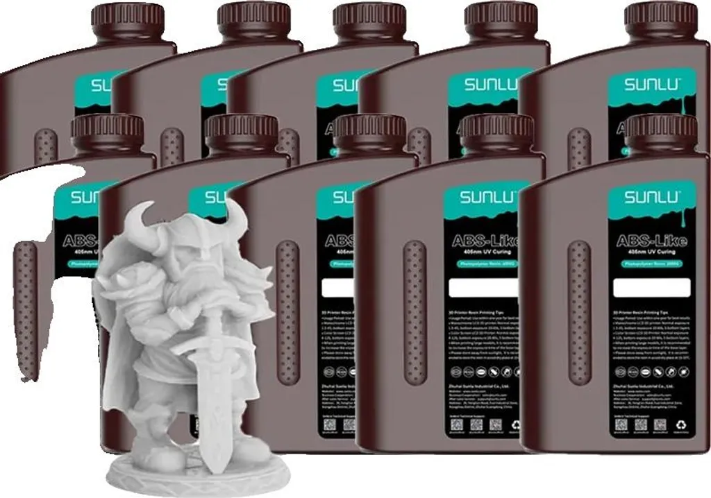 Résine 3D ABS PARFAIT GRIS pour Prototypage Rapide et Figurines