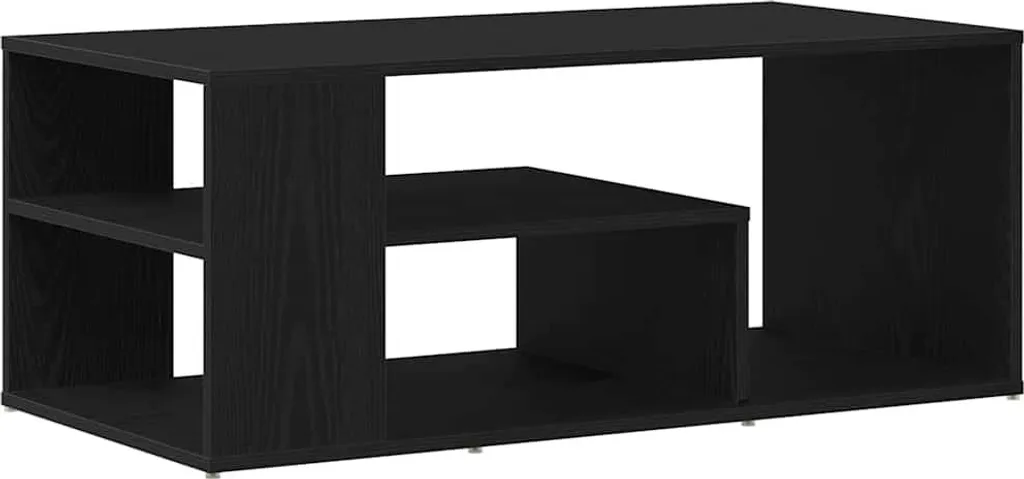 SYFAX™ Tavolino da salotto Rovere Nero 100 x 50 x 40 cm