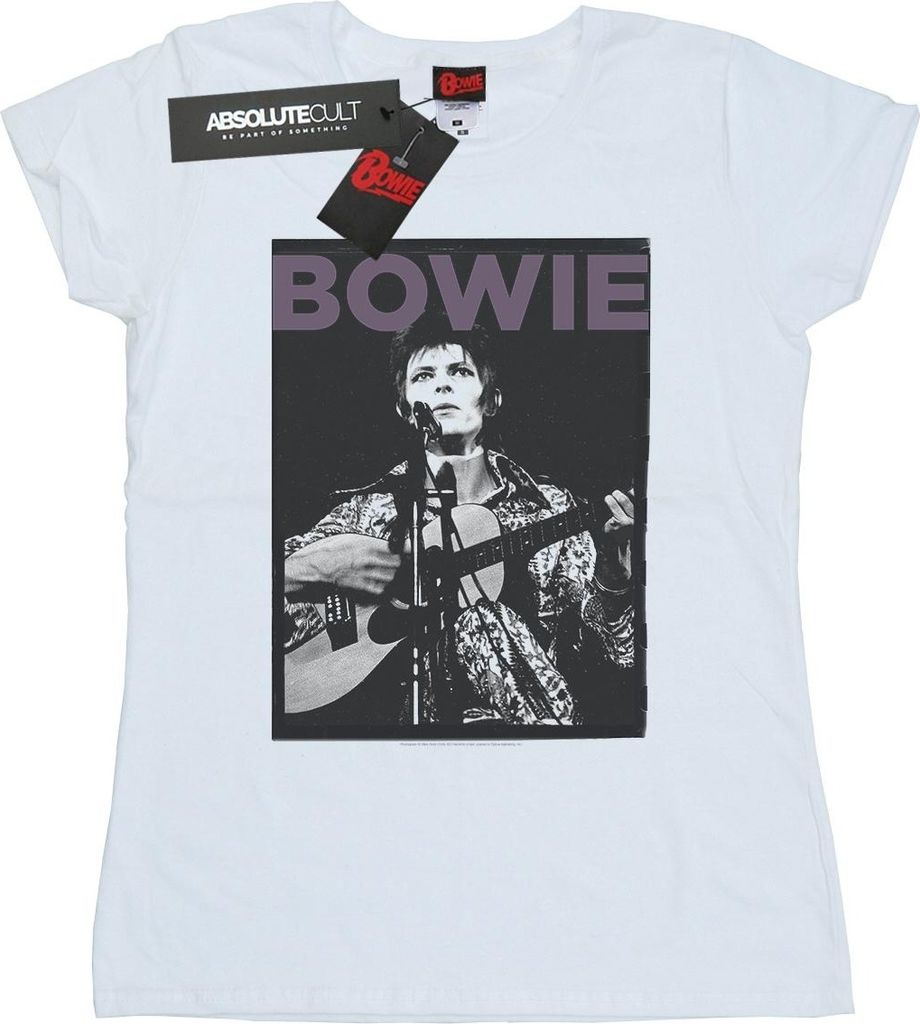 David Bowie - T-Shirt für Damen BI16693 (XXL) (Weiß)