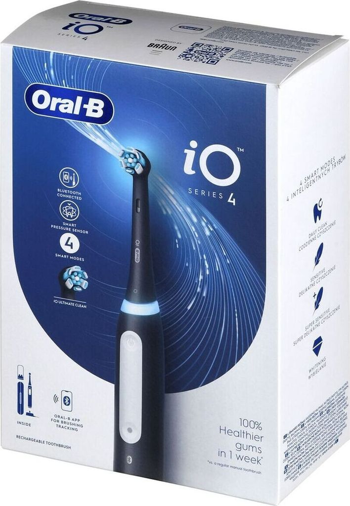 Braun Oral-B elektrische Zahnbürste iO 4 BLACK Produktbild 9