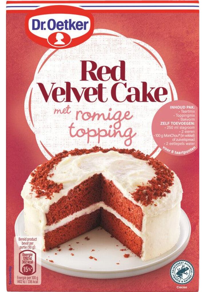 Dr. Oetker Verwen Red Velvet Kuchen, 293 g – Saftiger, Produktbild 