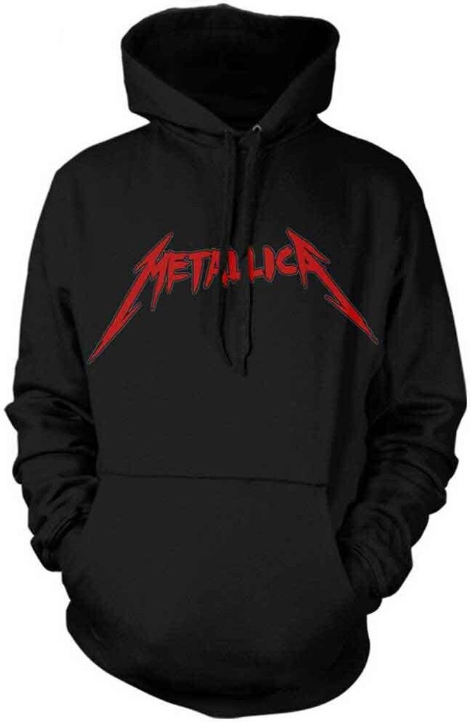 Metallica - Kapuzenpullover für Herren/Damen Uni RO9447 (S) (Schwarz/Rot)