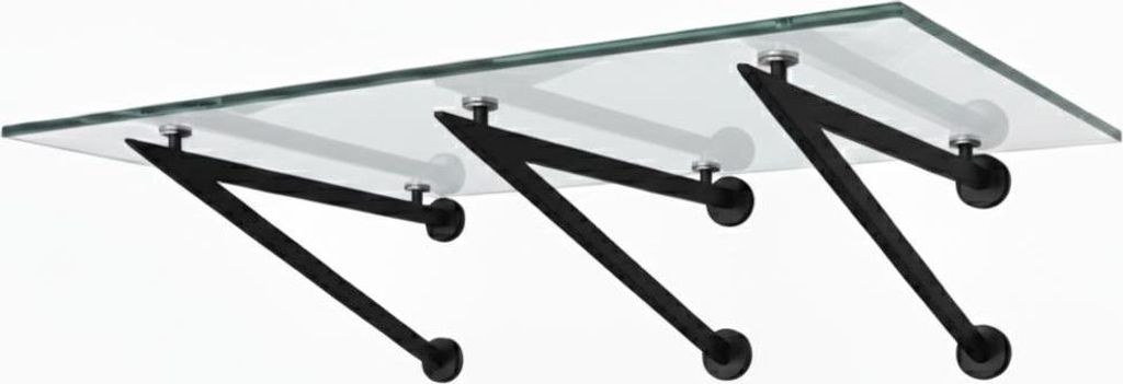 Glaszentrum Hagen 200x90 cm Glasvordach Klar BK-V3