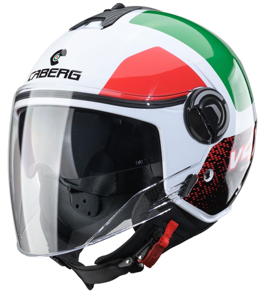 CABERG RIVIERA V4X ALPHA Jethelm XL in grün/rot/weiß Produktbild 