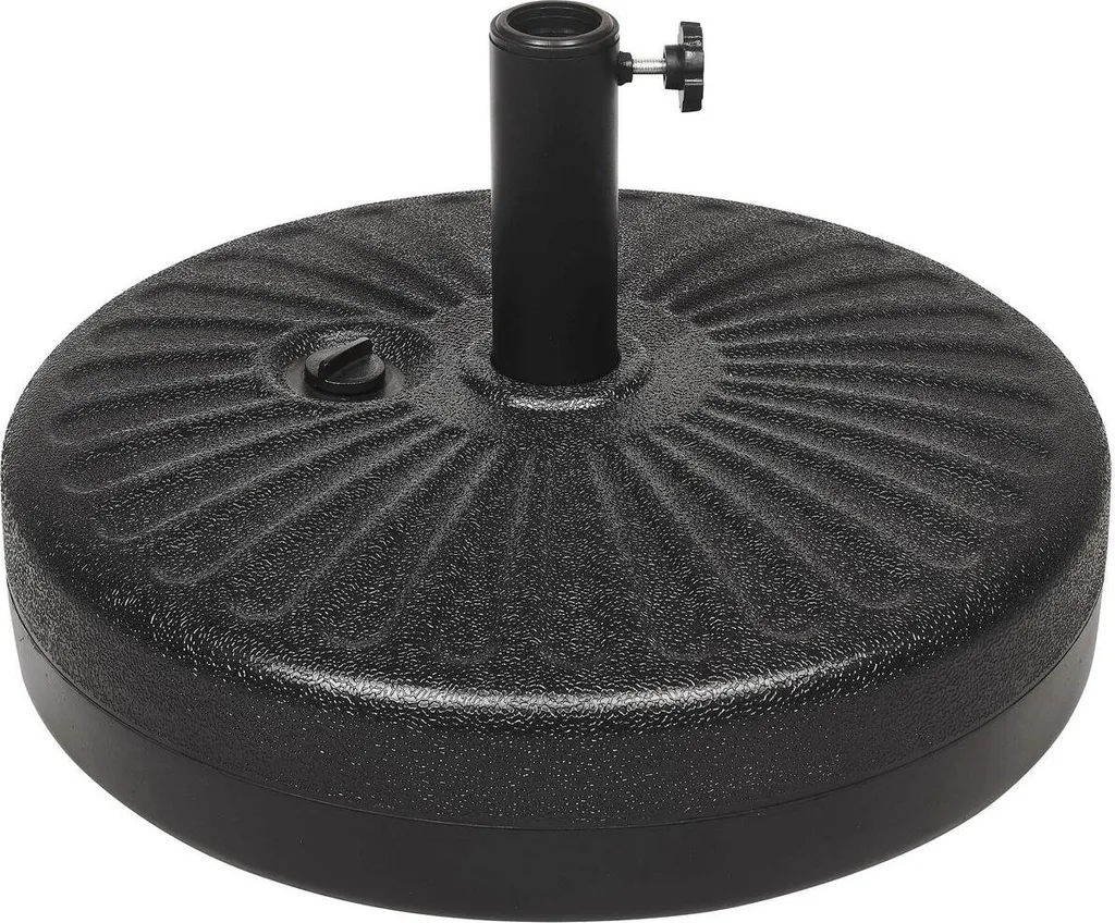 Socle de parasol robuste 22 kg Saska Garden avec fixation ajustable pro