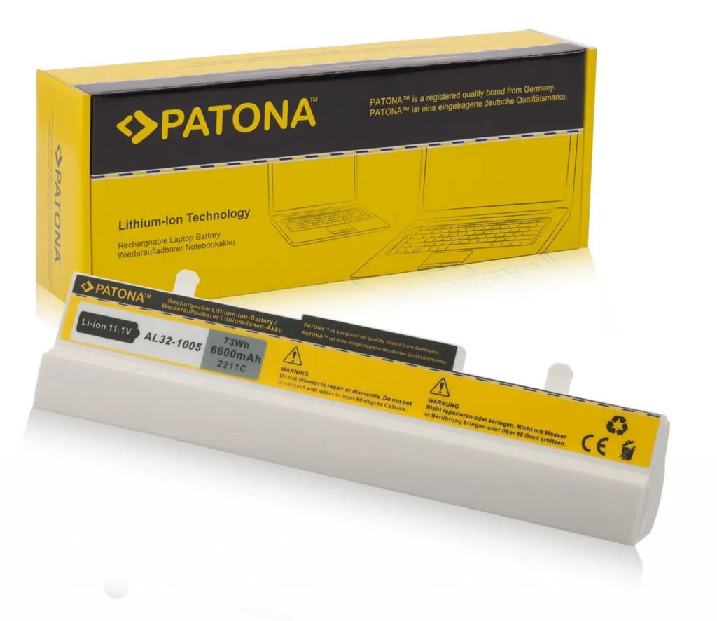 Batterie de Rechange pour Asus 1005 Blanc - Haute Capacité Lithium-Ion