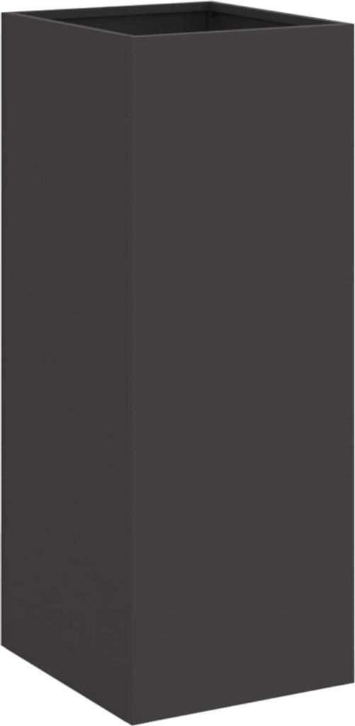 vidaXL Pflanzkübel Schwarz 32x29x75 cm Stahl Produktbild 