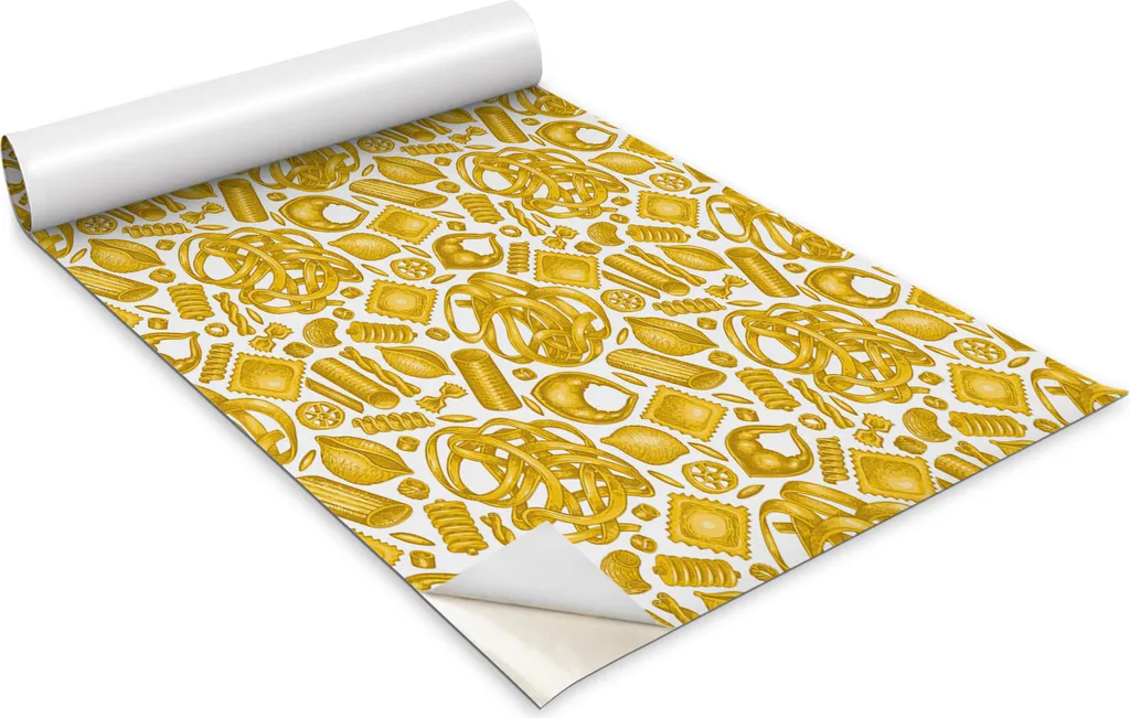Pellicola autoadesiva per mobili - pellicola decorativa - mobili da tavolo - tagliabile su misura - tagliatelle a forma di cartone animato - 100 x 50 cm